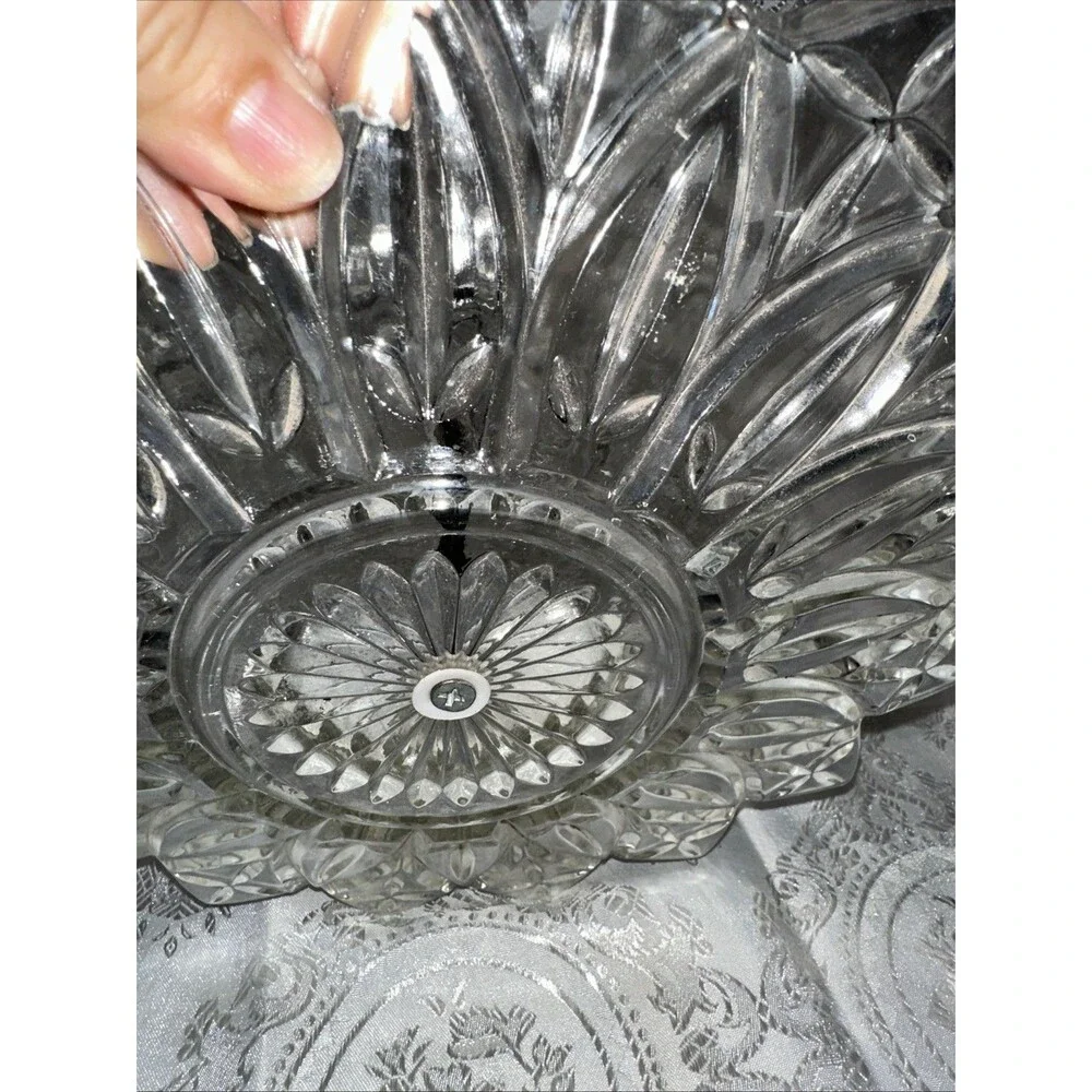vintage 2 tier candy dish  glass/ Dessert Tray